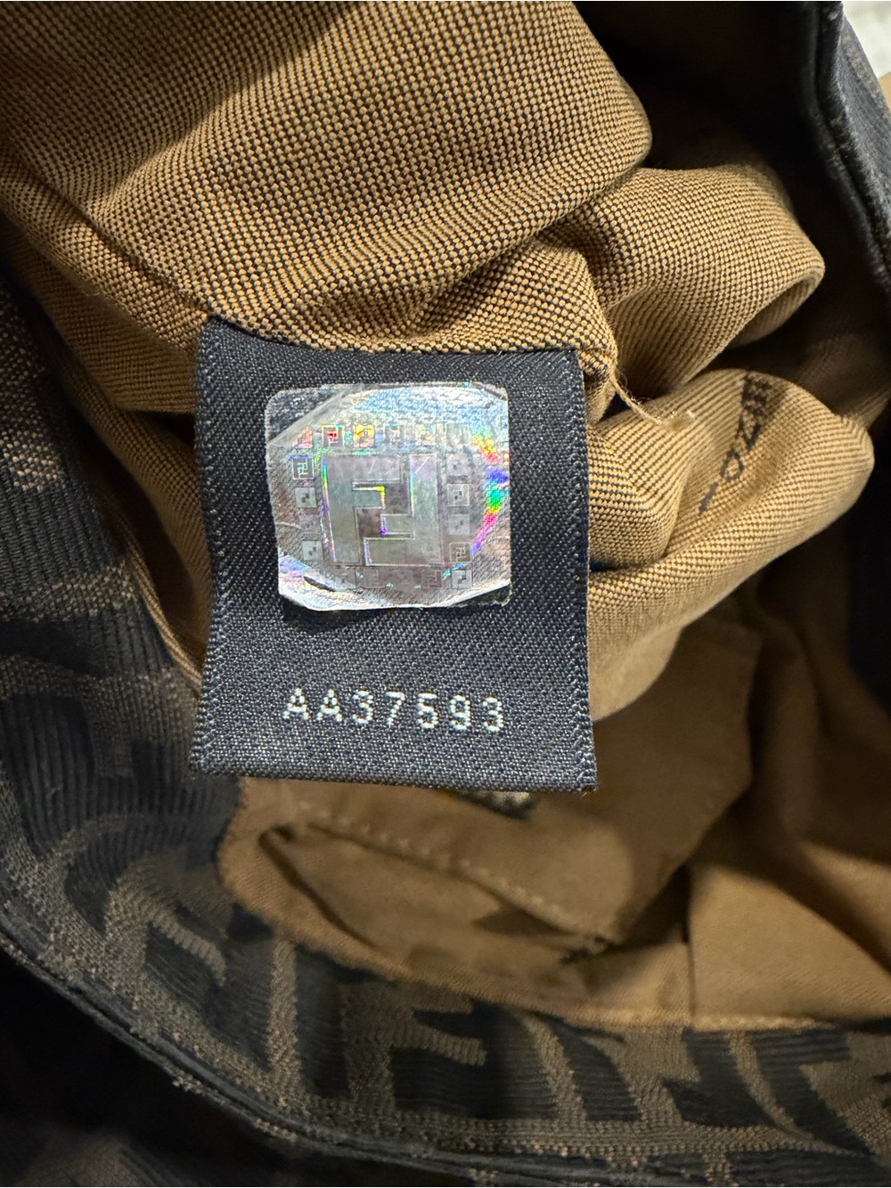 Fendi Small Chef Shoulder Bag, Zucca Canvass - Picture 10 of 12